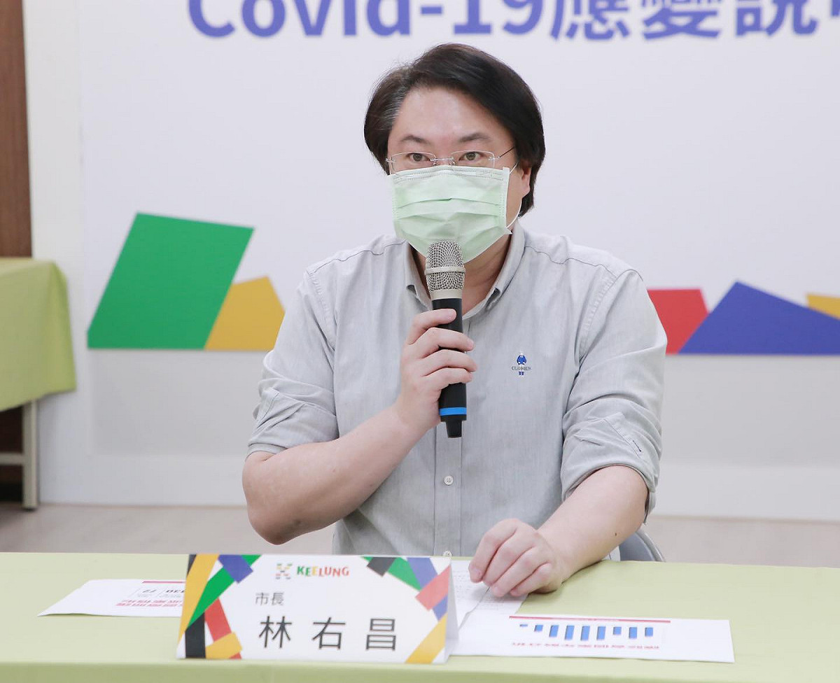 基隆市長林右昌。 圖：擷取自林右昌臉書（資料照）