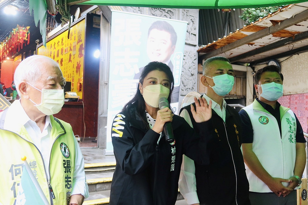 林楚茵表示，張志豪受黨的栽培和小英發言人的歷練，三年多來的問政和服務表現，各界有目共睹，張志豪絕對是最強的議會戰將。 圖：張志豪服務處提供