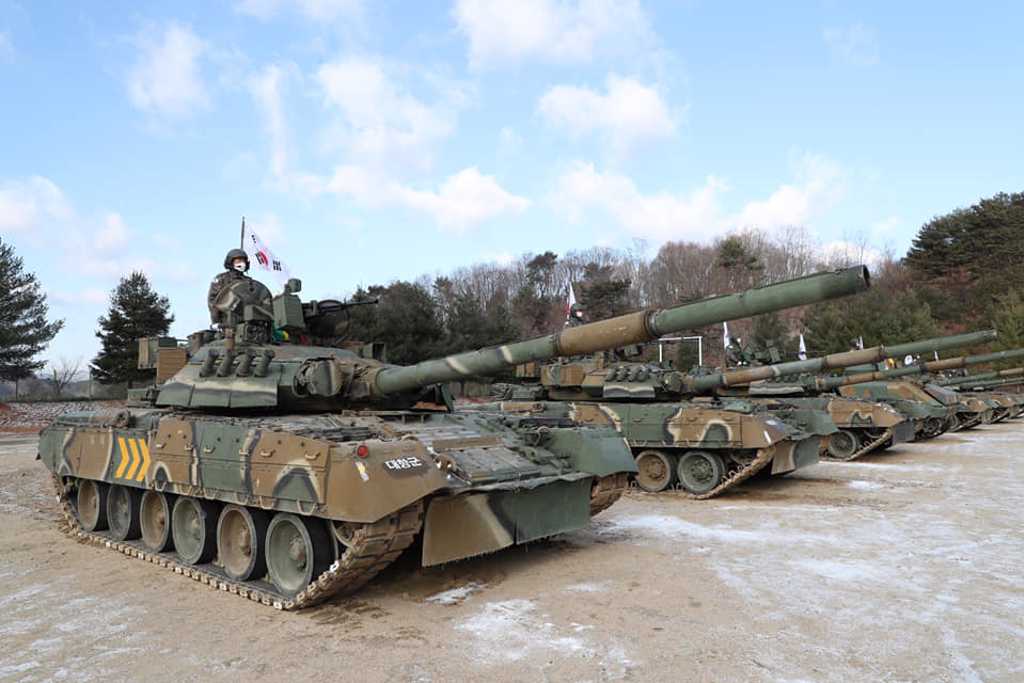 韓國陸軍T-80U戰車。 圖:翻攝自韓國陸軍臉書