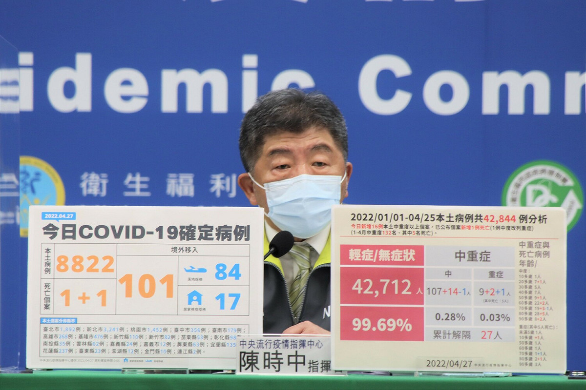 中央流行疫情指揮中心指揮官 陳時中 圖：中央流行疫情指揮中心/提供