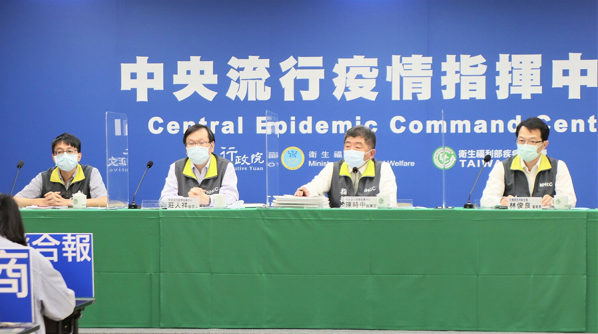 中央流行疫情指揮中心4/ 27記者會現場 圖：中央流行疫情指揮中心/提供