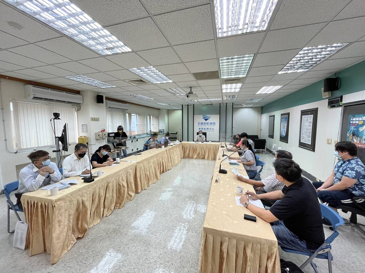 交通部航港局召開「大發1號」遇險沉船應變會議。 圖：交通部航港局／提供