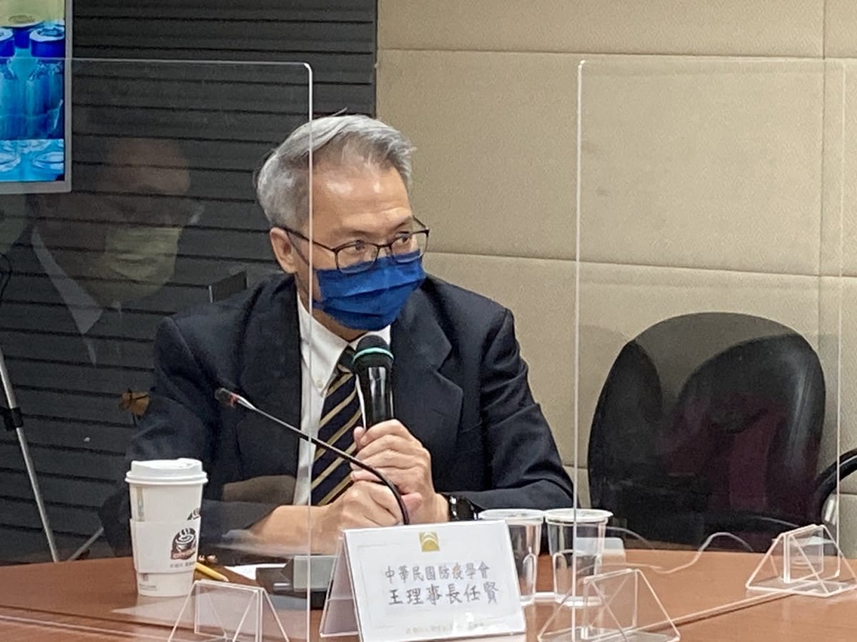 中華民國防疫學會理事長王任賢。 圖：國家政策研究基金會/提供