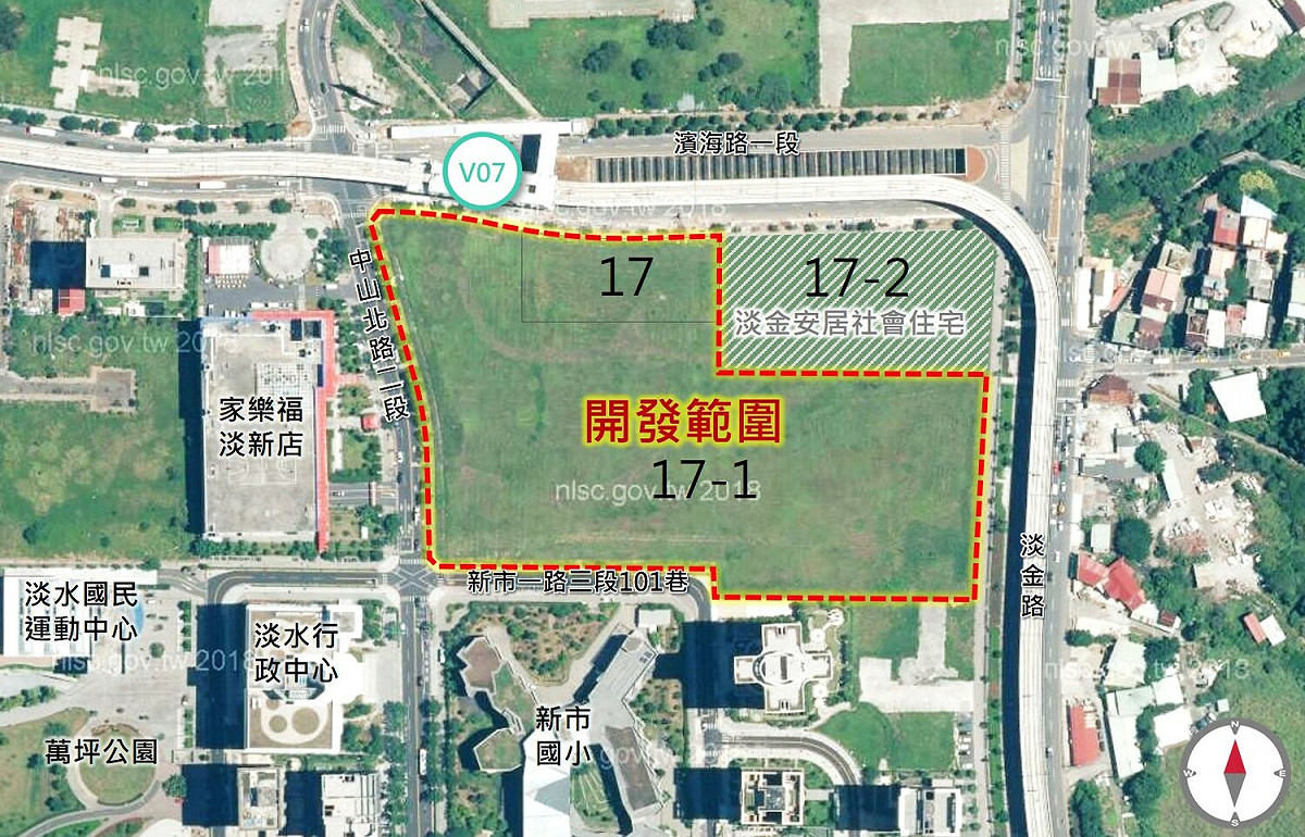 開發基地位置圖。 圖：新北市捷運局提供
