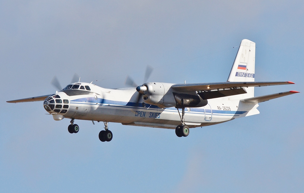 俄羅斯AN-30螺旋槳飛機。 圖/取自en.wikipedia.org
