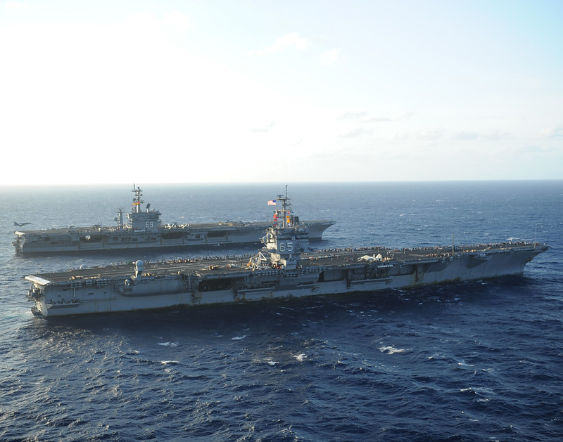 「艾森豪號航空母艦」（USS Dwight David Eisenhower）。 圖：翻攝自美國海軍官網（United States Navy）