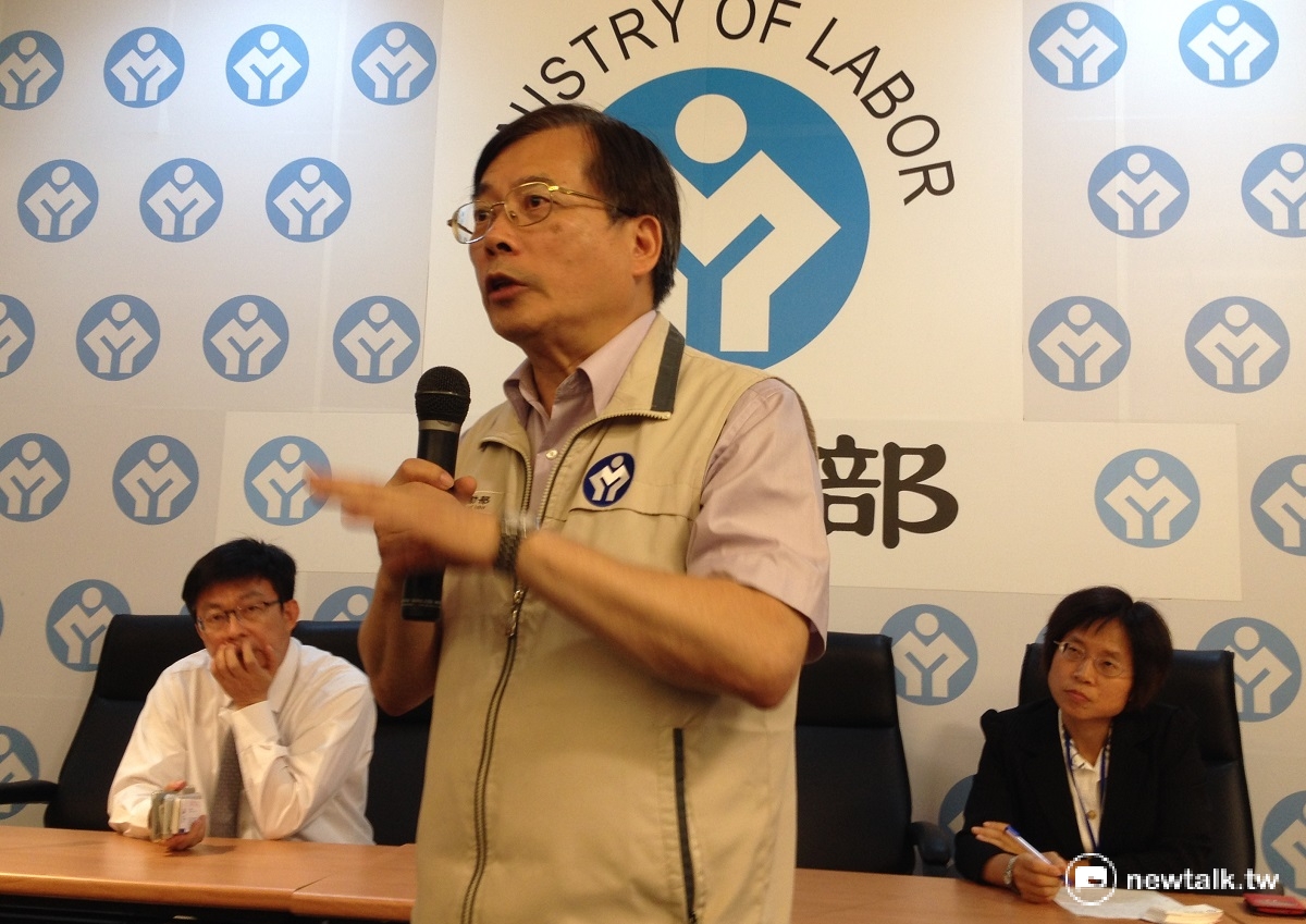 勞動部長郭芳煜8日允諾，明年勞動部本部的派遣工將「歸零」。 圖：周富美/攝