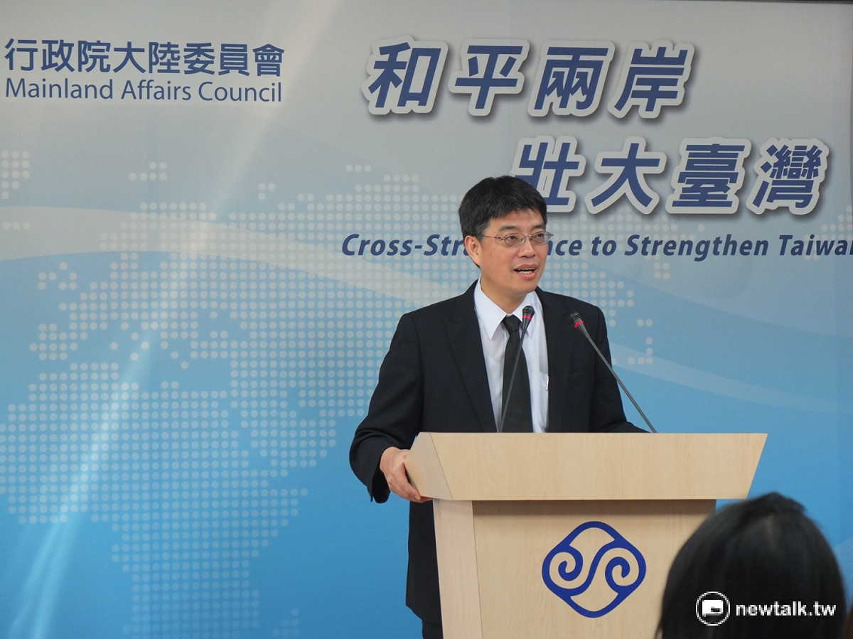 陸委會發言人邱垂正16日表示，周子瑜事件也是在馬前總統任內發生的，社會自有公評。 圖：邱珮文/攝