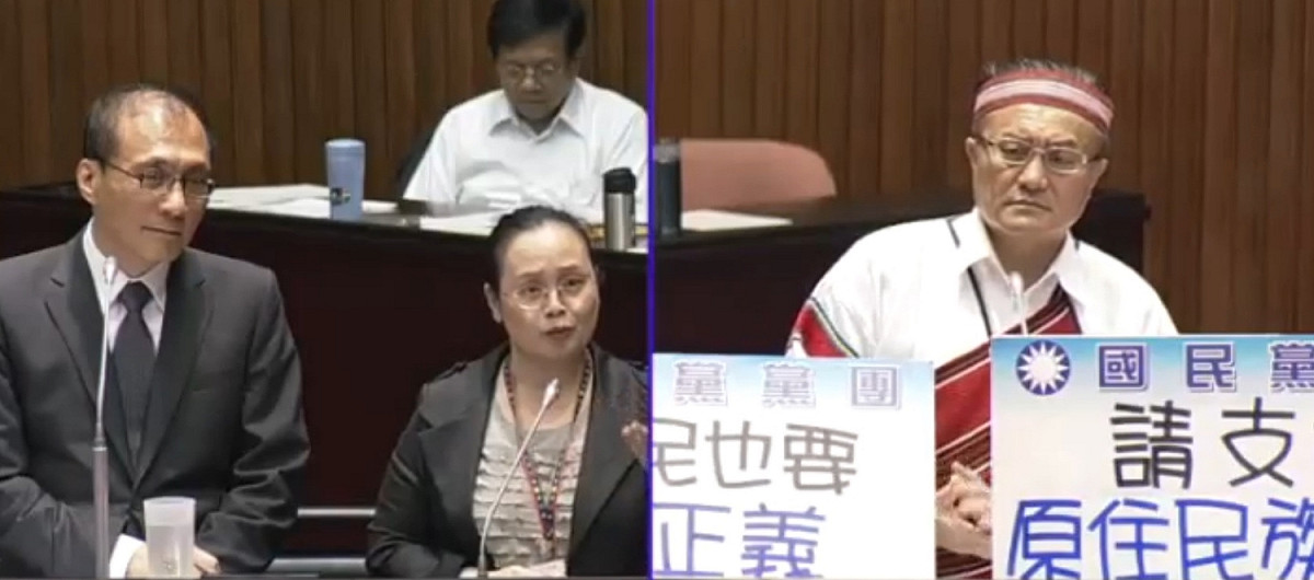 國民黨立委孔文吉17日質疑民進黨政府推動轉型正義條例是要清算國民黨。 圖：立法院IVOD