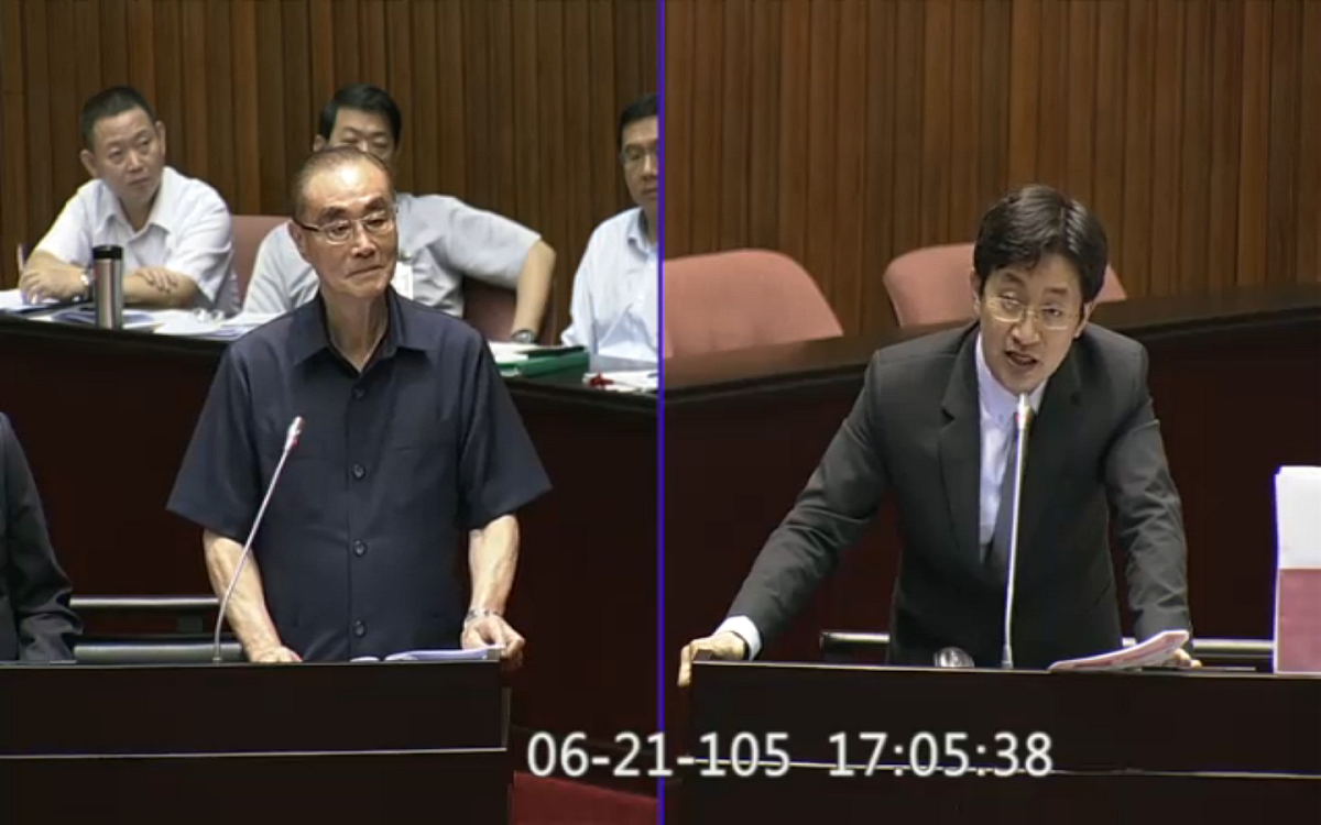民進黨立委蔡適應21日在立法院針對募兵制度質詢國防部長馮世寬，蔡適應表示，台灣編現比已達9成，詢問馮世寬是否能兌現募兵制承諾？ 圖：翻攝自立院ivod