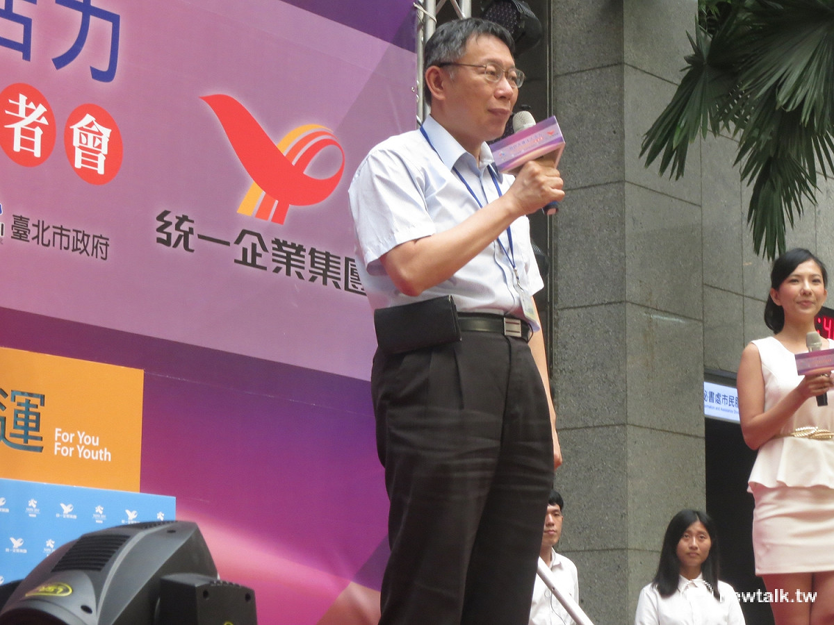 台北市長柯文哲23日表示，未來不會再做首長評鑑。 圖：呂佳峻/攝
