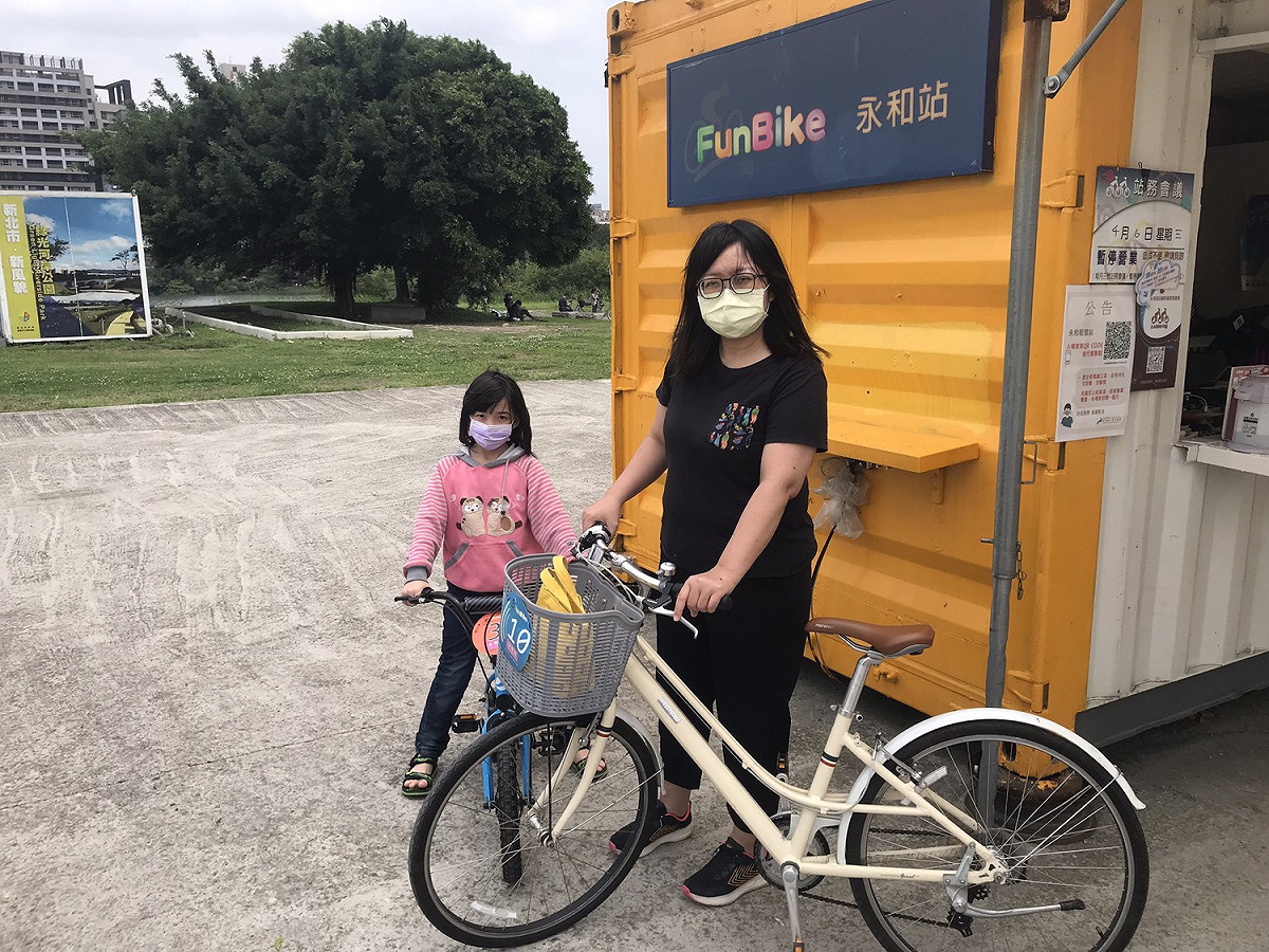 假日來永和騎車吧。 圖：新北市水利局/提供