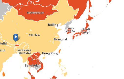 美國疾病管制暨預防中心調升多個國家的旅遊風險，將台灣從第一級「低風險」升至第二級「中度風險」，不建議前往休閒旅遊。 圖：cdc.gov官網