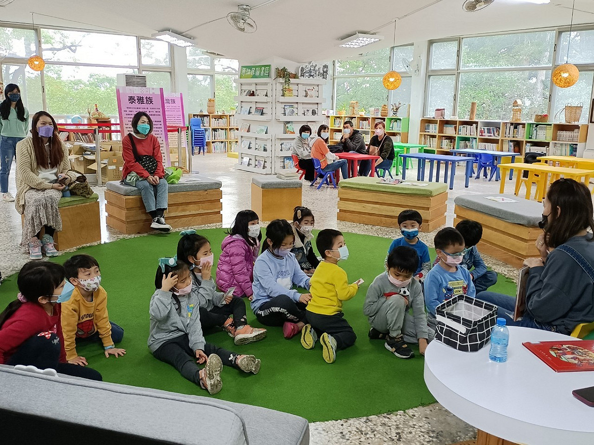 Picul泰山書屋每周日下午2時提供「閱讀悅有趣活動。 圖：新北市政府原民局提供