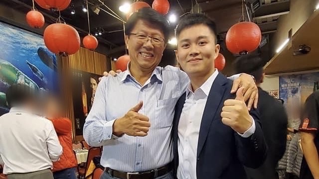 謝龍介寫推薦信，拜託鄉親接到電話民調唯一支持青年蔡宗豪。 圖：蔡宗豪提供