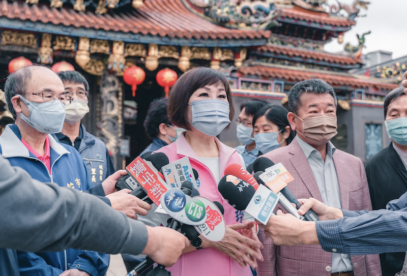 呂玉玲表示，歡迎羅智強到桃園，和她一起為桃園打拚。 圖：呂玉玲競選辦公室/提供