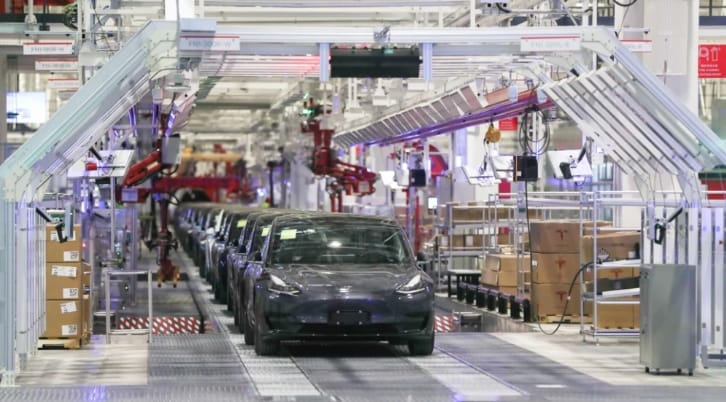 上海特斯拉超級工廠。 圖 : 翻攝自汽車雜誌/企鵝號