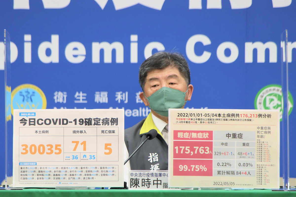 中央流行疫情指揮中心 指揮官陳時中 圖：中央流行疫情指揮中心/提供