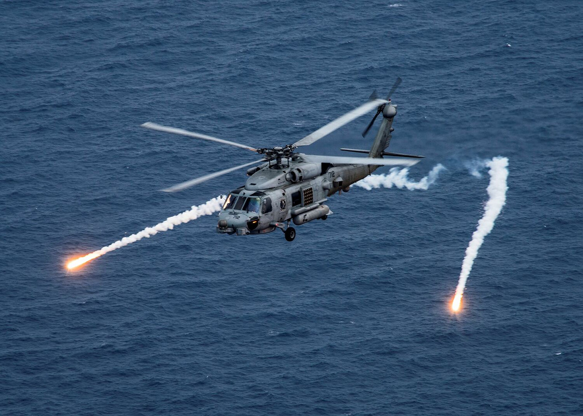 我國海軍日前有意向美國採購「MH-60R」海鷹反潛直升機，不過因價格過高，我國已放棄購買。 圖：達志影像/路透社（資料照片）