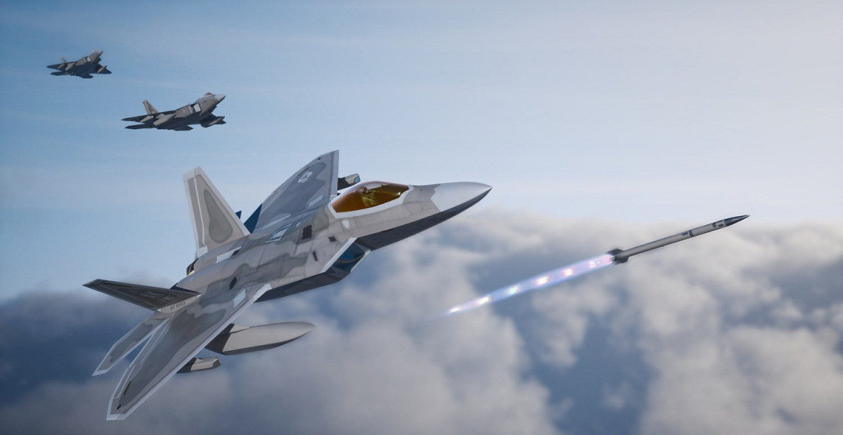 F－22猛禽（Raptor）戰機升級版概念照出現新飛彈。 圖：翻攝自美國空中作戰司令部負責人凱利（Mark D. Kelly）將軍推特