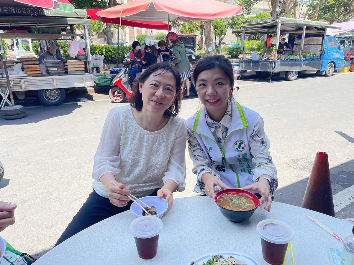 林佳龍夫人廖婉如為林佳儀助選。 林佳儀/提供