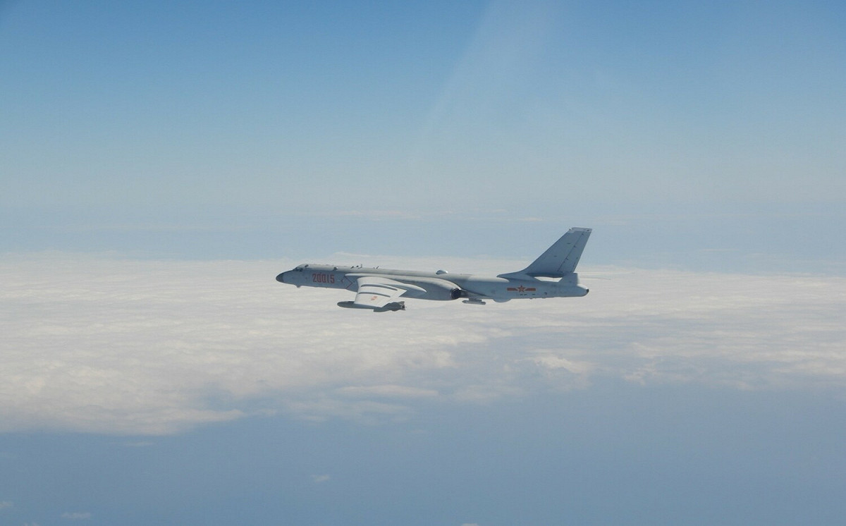 轟-6機（同型機）。 圖：截自國防部官網