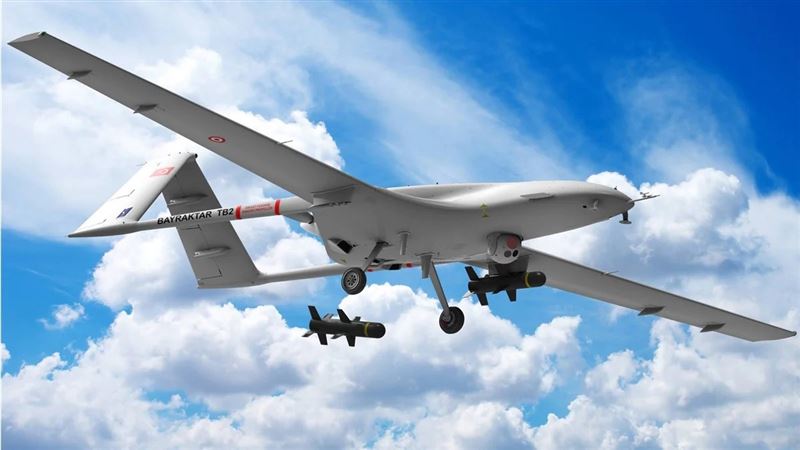 土耳其TB2「旗手」(Bayraktar)無人機掛載MAM-L微型智能彈藥。 圖：翻攝Baykar官網