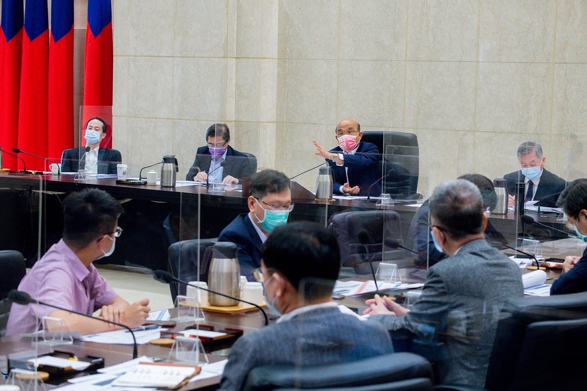 行政院擴大防疫會議。 圖：行政院提供