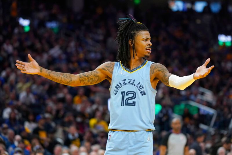 灰熊主控Ja Morant。 圖／美聯社／達志影像