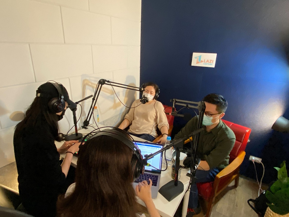 中國籍配偶Lia接受民進黨Podcast節目訪問 圖：民進黨提供