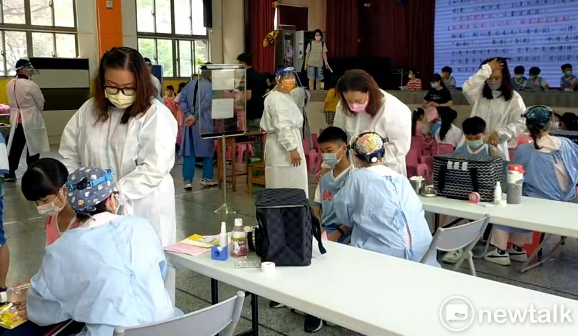 桃園市6-11歲兒童疫苗接種率約4成。 圖：林昀真/攝