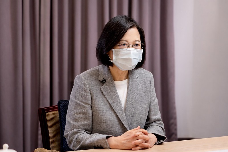 蔡英文總統今（13）日上午以錄影方式為「陸軍專科學校65週年校慶」致詞。 圖：總統府提供
