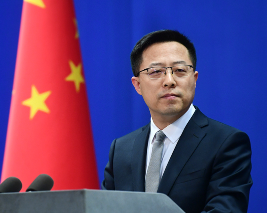 中國外交部發言人趙立堅。 圖：取自中國外交部官網（資料照）