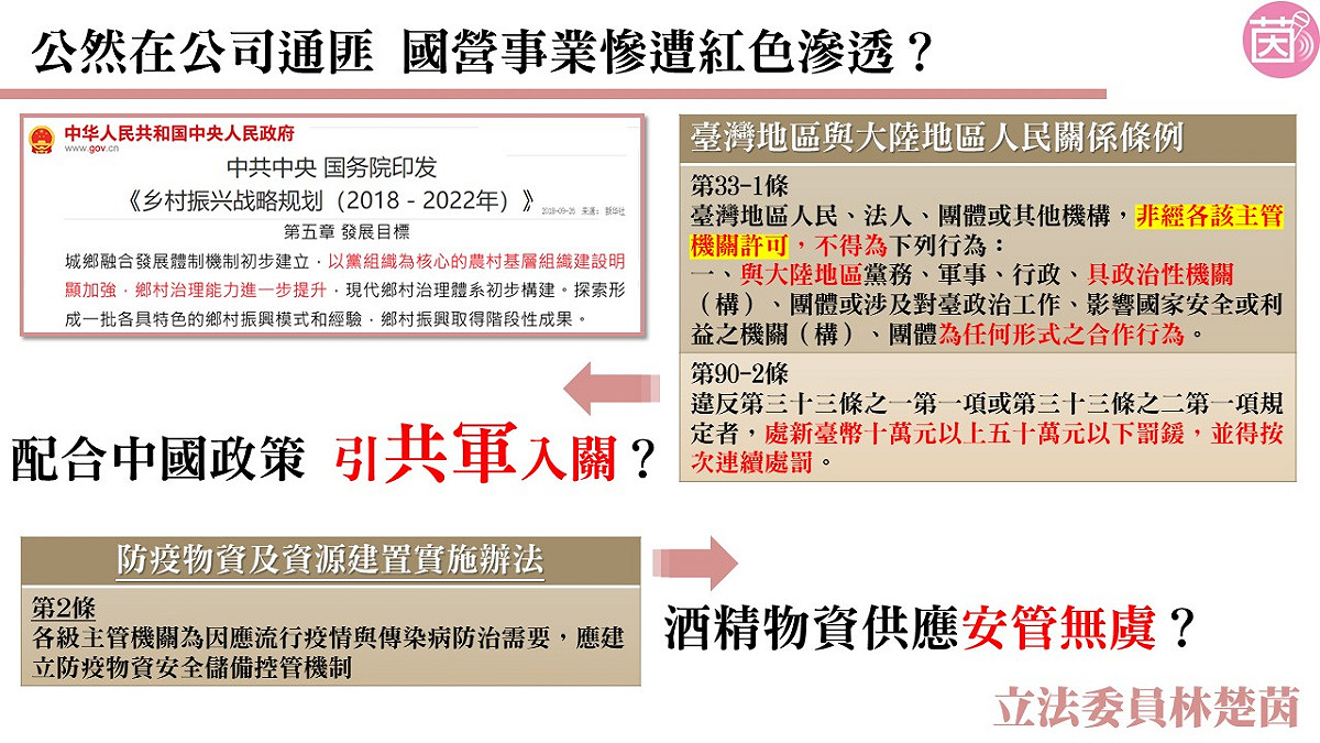 林楚茵指出，鄧哲偉的簽約已經觸犯兩岸人民關係條例。 圖：林楚茵提供