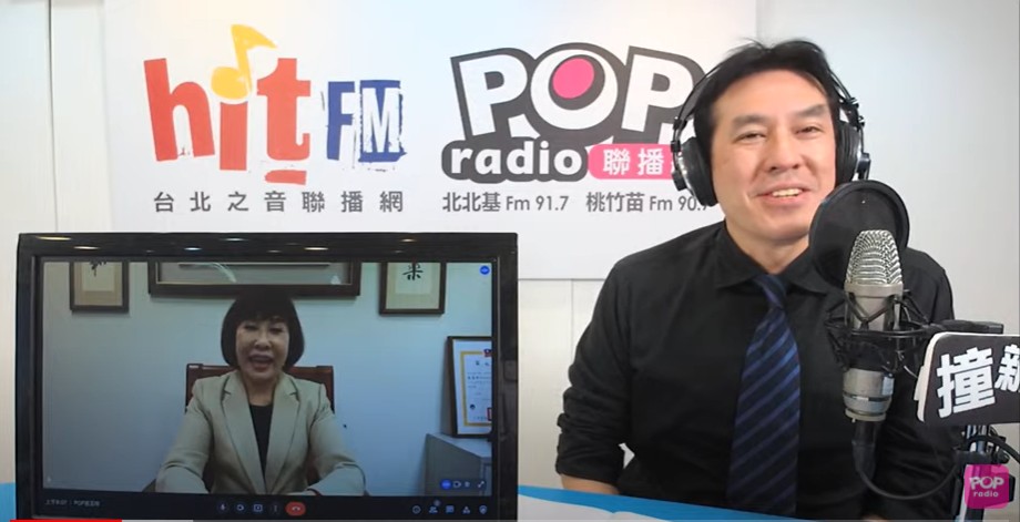 呂玉玲(左下)認為羅智強應先到桃園敦親睦鄰，才能苦民所苦。 圖：翻攝《POP撞新聞》