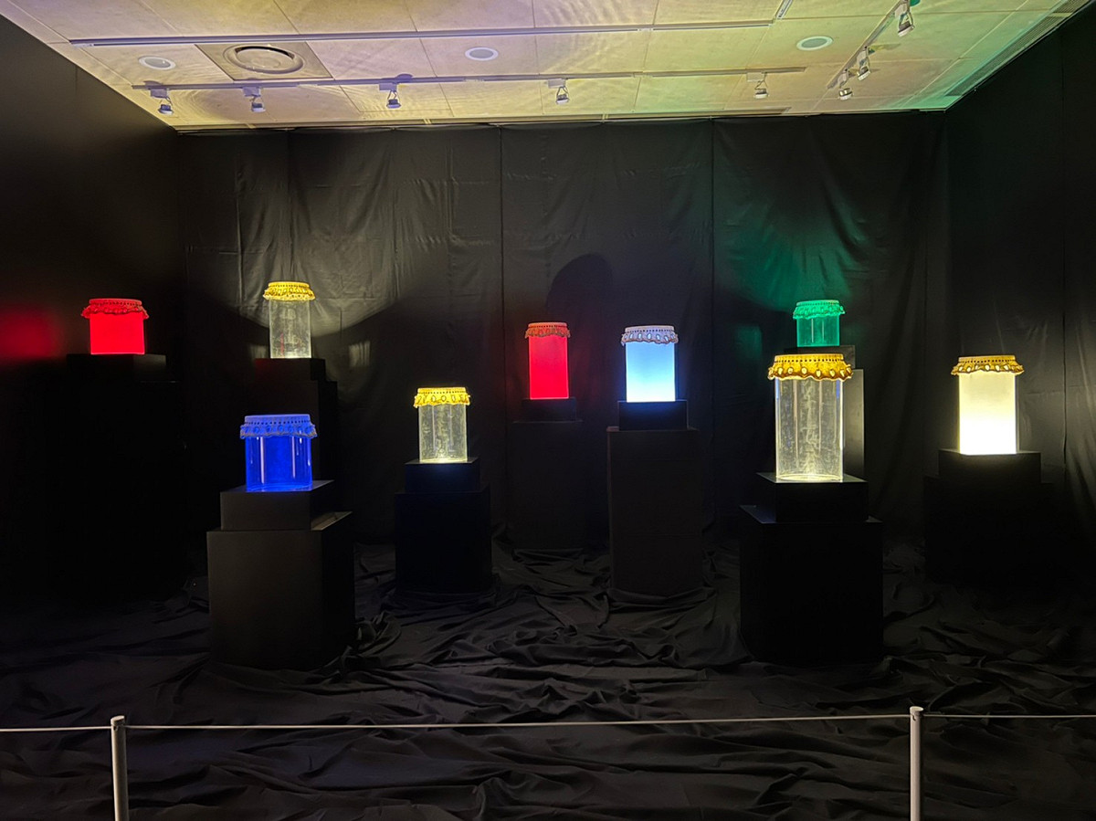 「聲光鼓舞」展區以「工藝x聲音x光源」三位一體的日光藝術裝置，豐富民眾感官體驗。 圖：新北市文化局提供