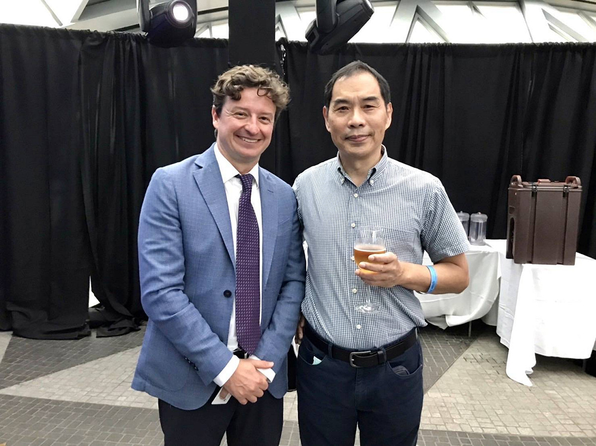 桃園機場公司總經理但昭璧(右)，出席國際機場協會亞太區理事會。 圖：桃園機場公司／提供