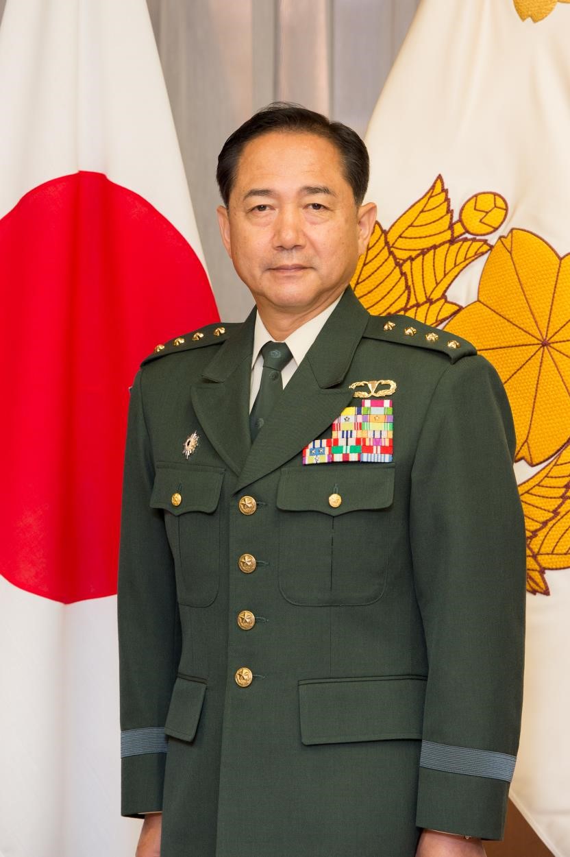日本自衛隊最高武官、統合幕僚長山崎幸二。 圖:日本陸上自衛隊