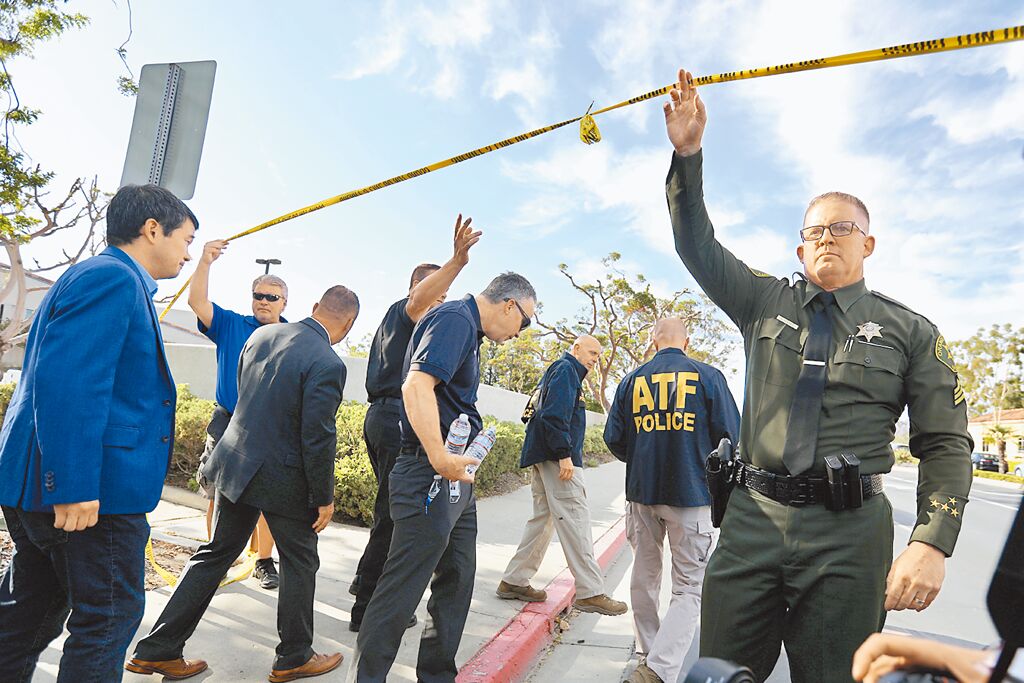 美國南加州爾灣台灣基督長老教會槍擊案造成1死5傷悲劇。 圖：翻攝新華社