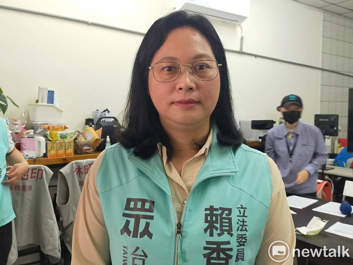 針對國民黨徵召張善政參選桃園市長，民眾黨桃園市長參選人賴香伶表示若未經溝通，確實會讓人感到錯愕。 圖：林昀真/攝