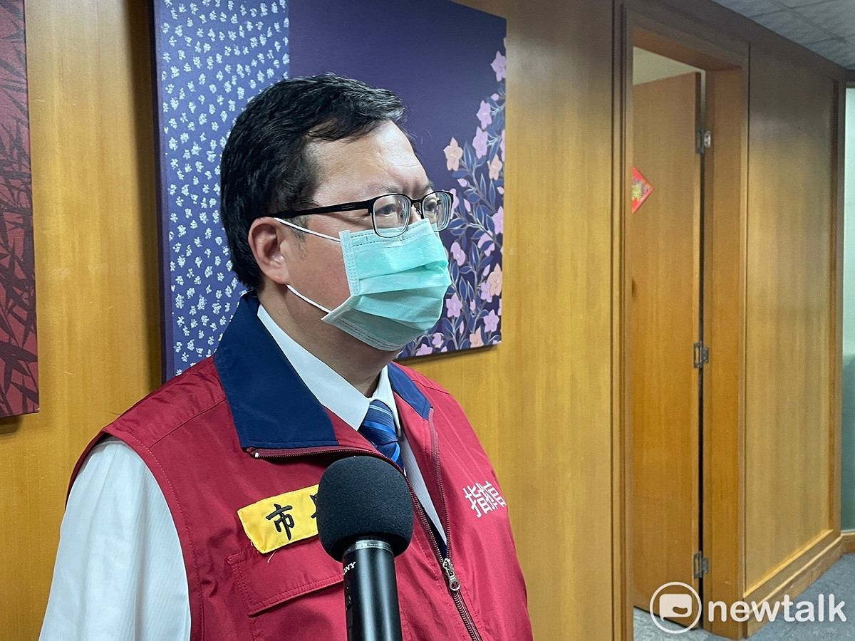 鄭文燦表示，民進黨選對會將在6月討論桃園市長人選，一定會推出最好最強的候選人。 圖：林昀真／攝