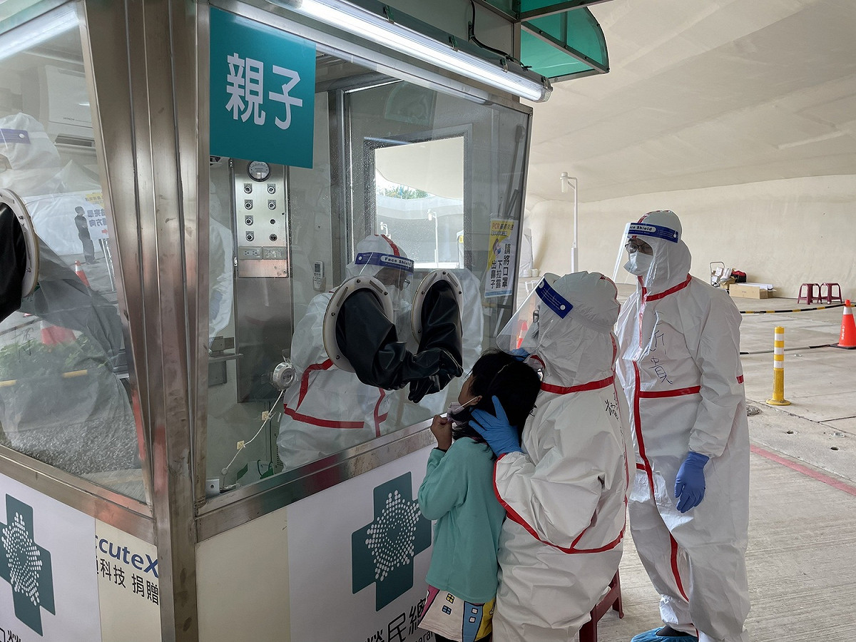 今日新增一名特殊死亡個案。（圖為篩檢示意圖） 圖：台中榮總/提供