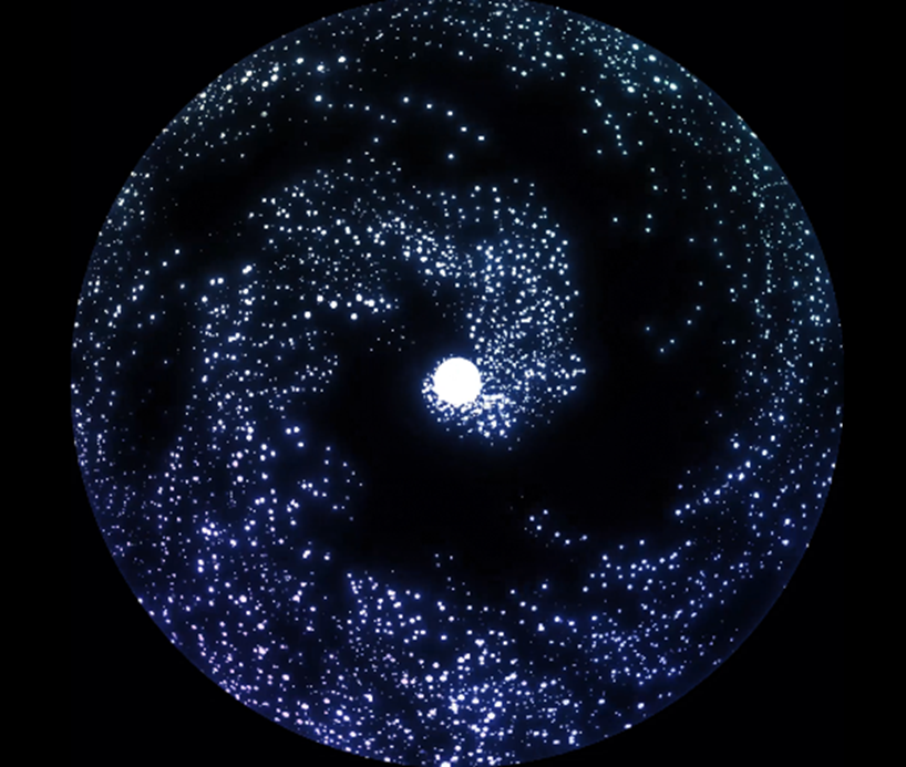 圓頂作品《微觀宇宙-源始》。 圖：新北市文化局提供