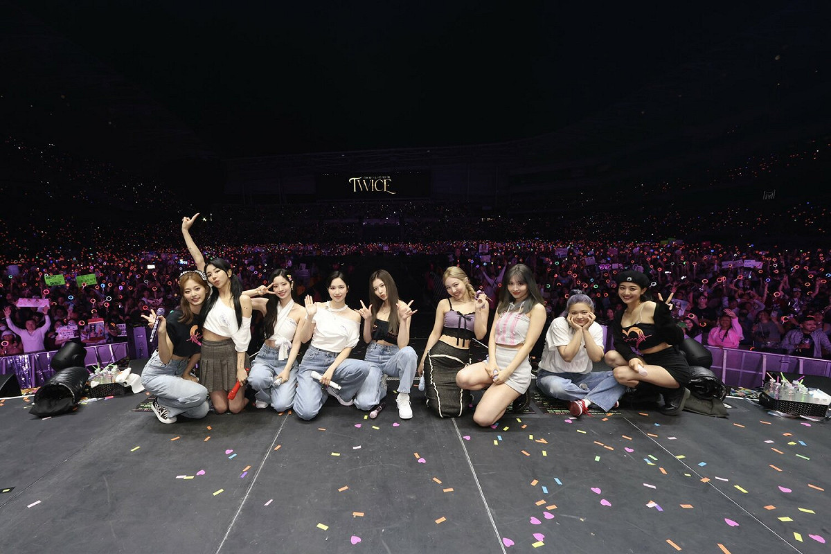 TWICE於5月14日、15 日在美國洛杉磯舉辦安可演唱會。 圖：擷取自TWICE推特