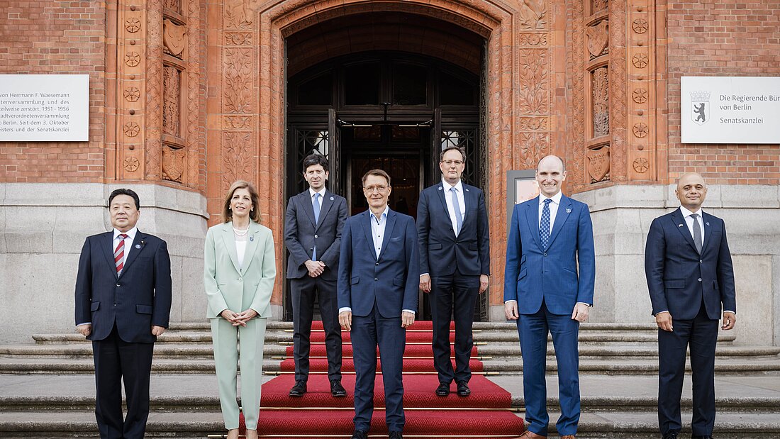 G7於19至20日召開衛生部長會議，重申支持台灣參與世衛的立場。 圖：擷取自德國衛生部官網