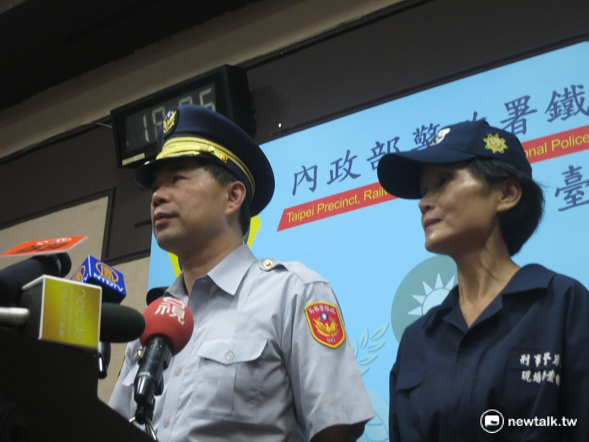 針對台鐵區間車爆炸案，鐵路警察局會同刑事偵查局8日下午召開記者會，說明辦案進度。 圖：呂佳峻/攝
