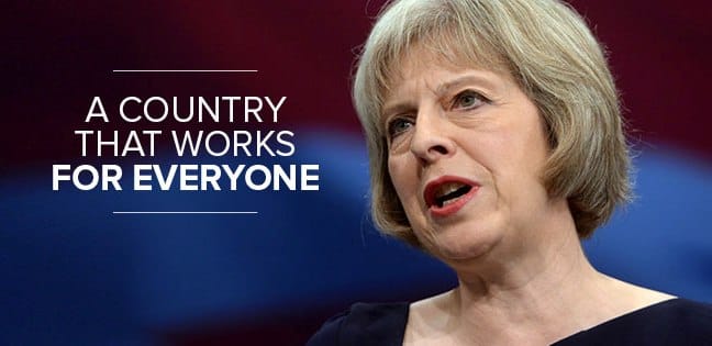 梅伊（Theresa May）13日就任英國首相，誓言「建立一個為了所有人民，而非少數優勢階級運作的英國。」 圖：翻攝梅伊臉書