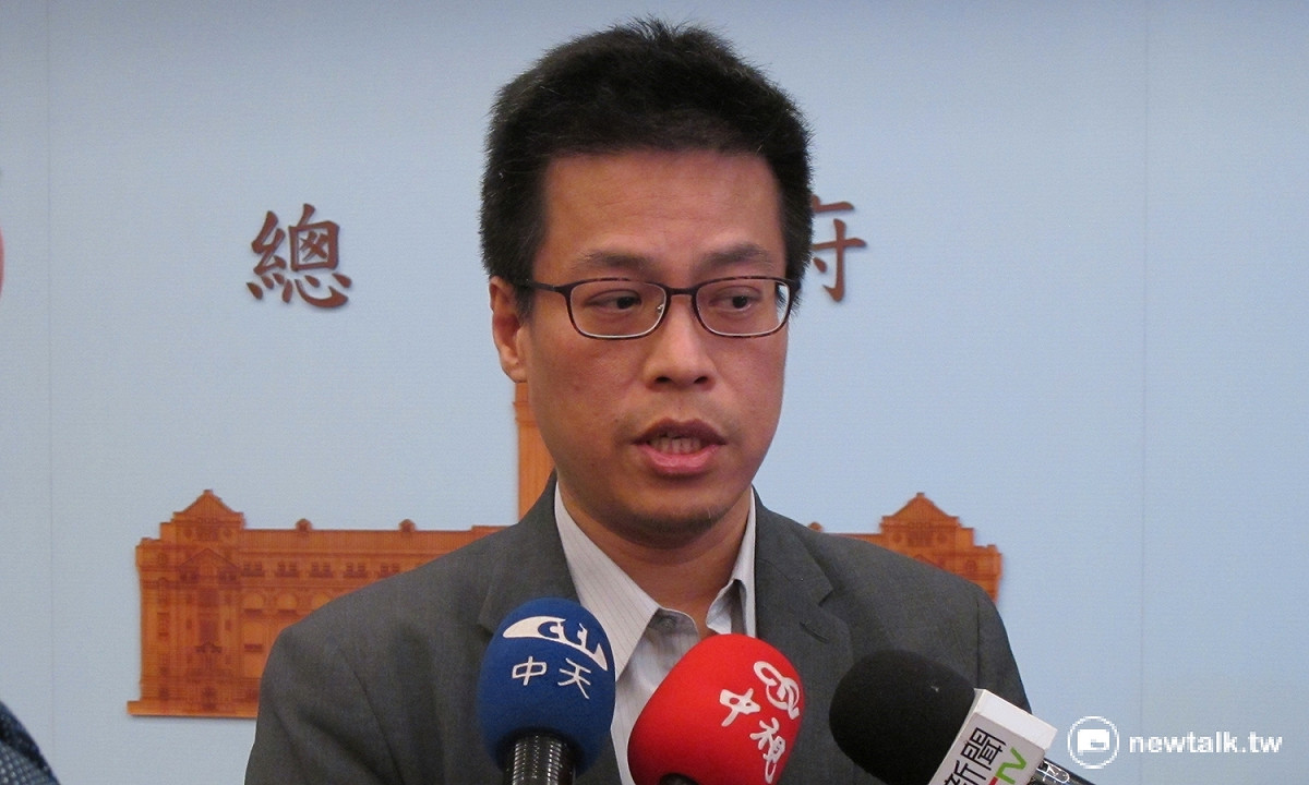 對於民進黨選出三立董事長林崑海支持的中常委，總統府發言人黃重諺18日表示，黨政軍不該介入媒體也一直是民進黨的價值。 圖：林朝億/攝