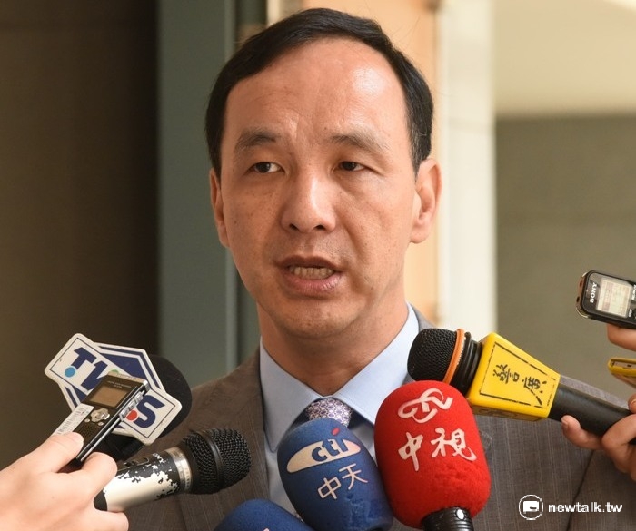 新北市長朱立倫18日強調，「房屋稅沒有違憲的問題」，地方是在它的母法及中央規範下，有一些因地制宜的做法。 圖：陳冠廷/攝