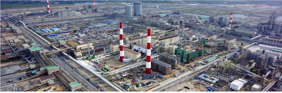 台塑河靜鋼廠在越南河靜省奇英市（Ky Anh）掩埋390噸廢棄物，河靜省公安廳調查後判定為非法掩埋廢棄物。圖為台塑河靜鋼廠空拍圖。 圖：翻攝台塑河靜鋼廠官網